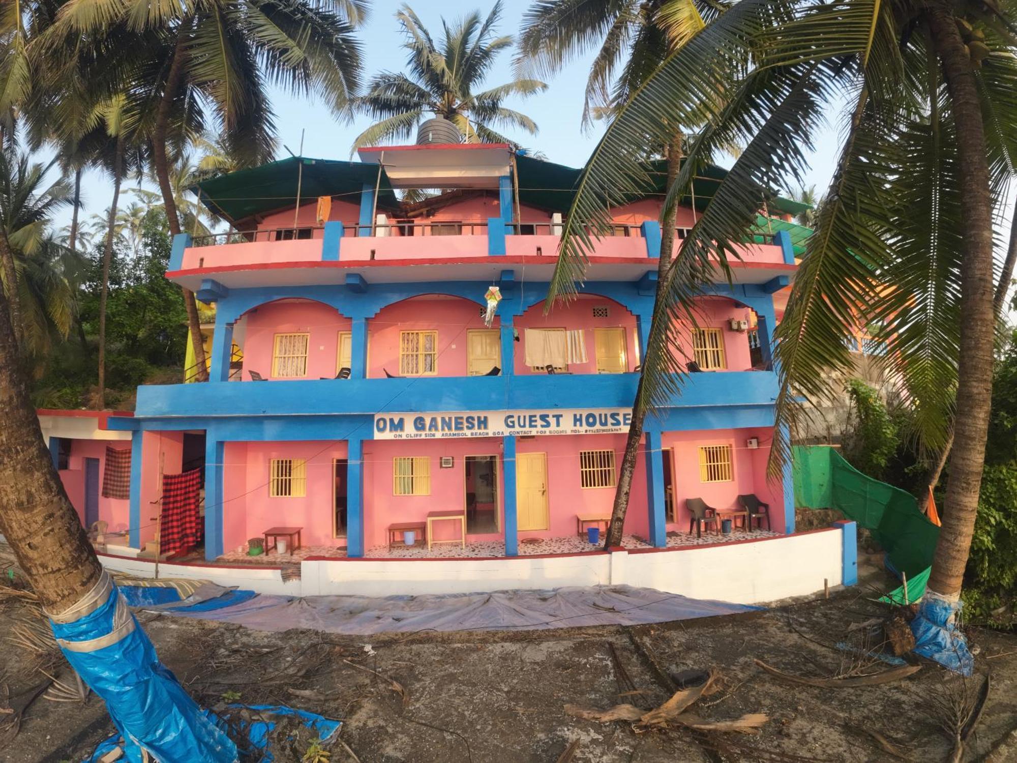 Om Ganesh Guest House Cliffside Arambol Dış mekan fotoğraf