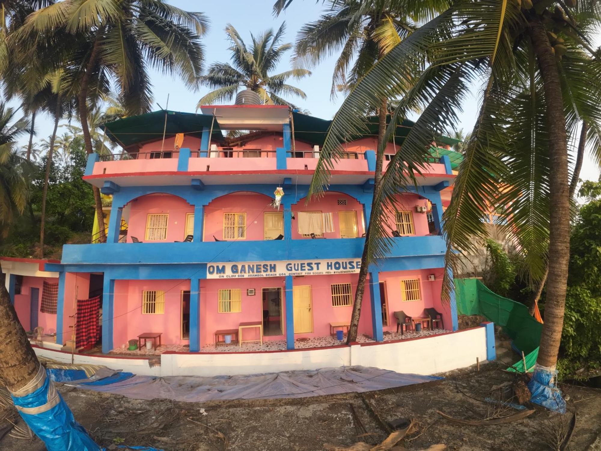 Om Ganesh Guest House Cliffside Arambol Dış mekan fotoğraf